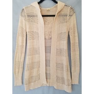 Hooded Knit Cardigan